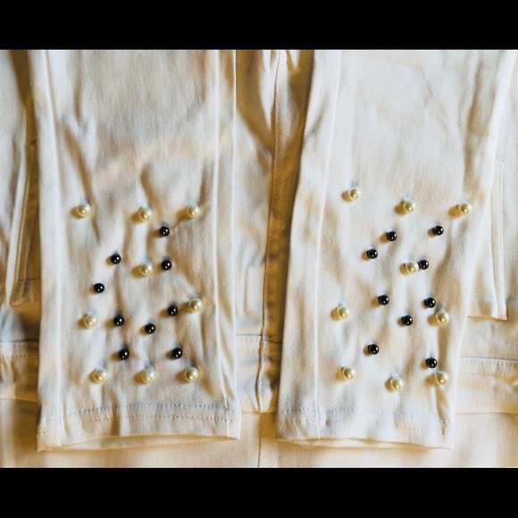 White & Black Pearl Jeggings S/M - LAST PAIR!! - Picture 3 of 6